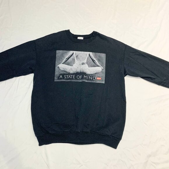 Vtg Levi's A State of Mind Graphic Crewneck Sweatshirt XL TG Canada 80s 90s - Picture 4 of 9